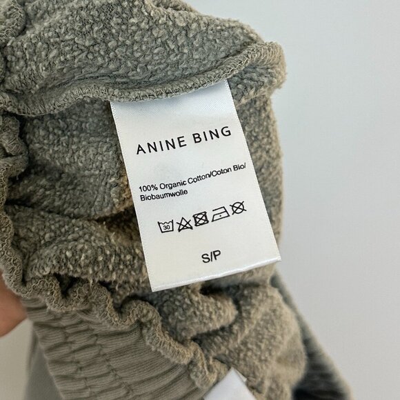 ANINE BING Kelsie Short in Green Khaki Size Small - Picture 7 of 10